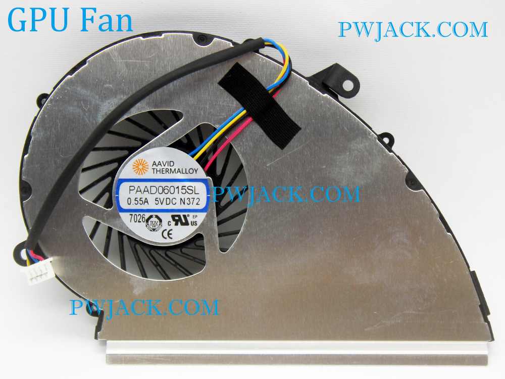 (image for) CPU GPU Fan for MSI GE72VR GF72VR GP72MVR GL72VR GL72MVR GP72VR GP72MVR GV72VR 6RF 7RF 7RFX MS-179B